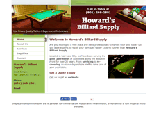 Tablet Screenshot of billiardsutah.net